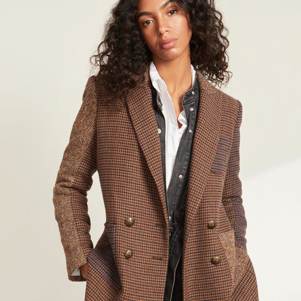 Veronica Beard Faustine Brown Dickey Jacket